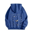 thumbnail image 3 of cocolona Womens Oversized Hoodie Fashion Casual Star Print Hooded Sweatshirts Fall Winter Long Sleeve Pullover Tops Hoodies for Women, 3 of 5