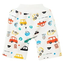 Odeerbi Infant Girls Waterproof Diaper Pants Comfy Breathable Potty Training Pants High Waist Urinary Pant Baby Pant Orange