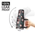 thumbnail image 3 of 40oz Pioneer Flower Floral Print Pattern Insulated Tumbler with Handle, BPA-Free Leak Proof Lid and Straws, Double Wall Vacuum, Hot 12h/Cold 34h, 3 of 6