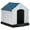 Blue, variant on YRLLENSDAN 36" Dog House Outdoor Insulated Dog Houses for Winter Igloo Dog House with Air Vents & Elevated Floor Waterproof Plastic Dog Houses for Small Medium Dogs