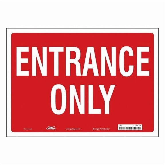 Condor Safety Sign,10 in x 14 in,Vinyl 480K73