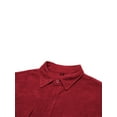 thumbnail image 3 of Franhais Men Button Down Shirts Casual Long Sleeve Lapel Collar Solid Color Slim Fit Corduroy Tops for Autumn, 3 of 8