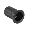 thumbnail image 5 of M8 Rivet Nuts Carbon Steel Zinc-Plated Knurled Flat Head Threaded Insert Nut Black 100 Pcs, 5 of 7