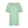 ASDFVBKG Plus Size T Shirts for Women Loose Fit Cute Tunics Short