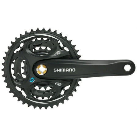 Shimano Altus FC-M311 Crankset - 170mm, 7/8-Speed, 48/38/28t, Riveted, Square Taper JIS Spindle Interface, Black