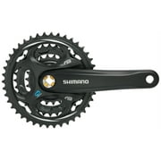 Shimano Altus FC-M311 Crankset - 170mm, 7/8-Speed, 48/38/28t, Riveted, Square Taper JIS Spindle Interface, Black