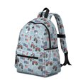 thumbnail image 2 of Monster Cartoon Truck Blue Pattern Cute School Backpack with Padded Back and Adjustable Shoulder Straps 13.4"x11"x4.7", 2 of 4