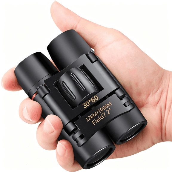 HIBIBUD Small Compact Binoculars for Adults Kids, 30X60 Mini Binocular for Traveling Sightseeing Birds Watching, Night Binoculars for Concert Theater Opera,Lightweight Pocket Folding