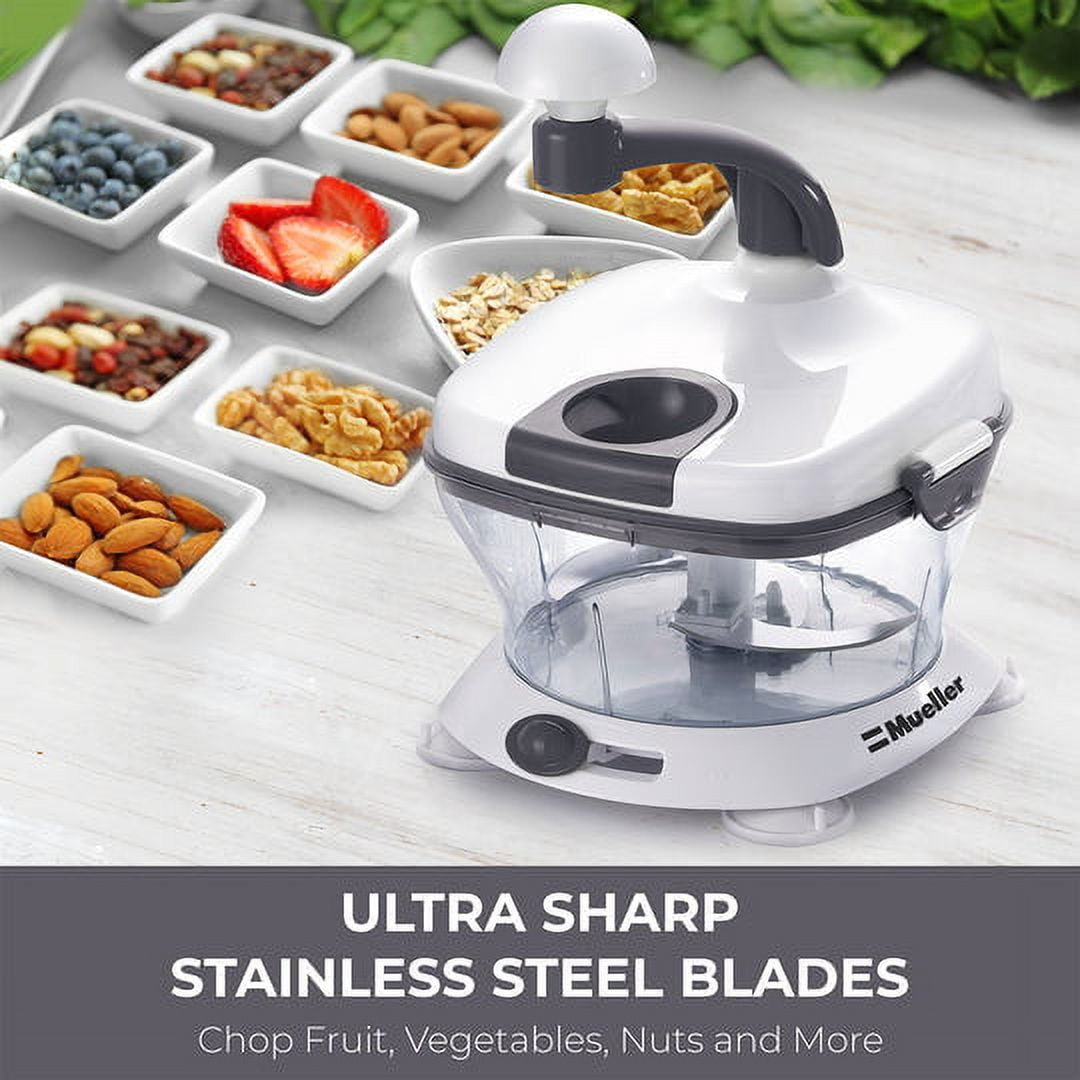 Mueller 4-Blade Onion Chopper, Vegetable Chopper, Grape Cutter, Egg and  Cheese Slicer with Container - Yahoo Shopping