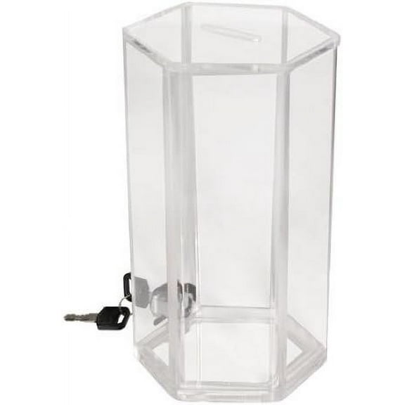 My Charity Boxes - Cylinder Shaped Acrylic Box - Coin Collection Box - Donation Box - Ballot Box - Ticket Box - Tip Container