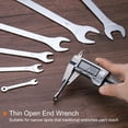 thumbnail image 4 of Thin Open End Wrench, 17mm x 19mm Metric Chrome Plated High Carbon Steel, 6 Packs, 4 of 6