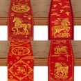 thumbnail image 4 of Horse Theme Table Runner,Red Gold Table Runner,Chinese New Year Decor,Washable Table Cover for Indoor Outdoor Kitchen Dining Table Home Decorations, 4 of 8