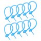 thumbnail image 1 of Multiusos Silicona Corbatas 8.5 Pulgadas, 15uds Reutilizables Pan Corbatas, Cable Corbatas, Pan Corbatas, Doméstico Giratoria Corbatas, Reutilizables Giratoria Corbatas (Mar Azul), 1 of 6