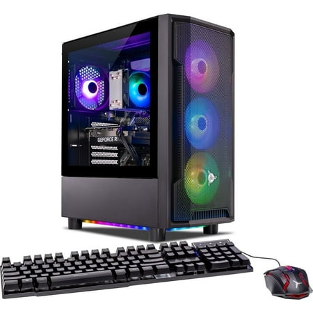 Skytech Shadow Gaming PC Desktop AMD Ryzen 5 5600X NVIDIA Geforce RTX 4060 1TB SSD 32GB RAM, Windows 11