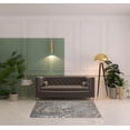 thumbnail image 2 of HomeRoots 513019 9 x 12 ft. Blue Silver & Gray Geometric Rectangle Area Rug, 2 of 8
