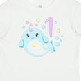 thumbnail image 4 of Inktastic Happy 1st Birthday with Cute Narwhal Stars and Bubbles Boys or Girls Baby T-Shirt, 4 of 5