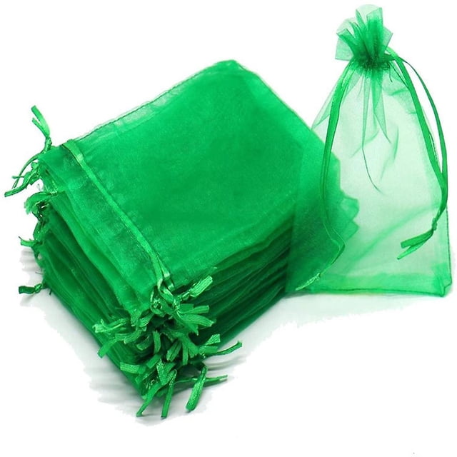 17x23cm Bolsa de protección de frutas reutilizable de 100 piezas con bolsa de malla para árboles frutales con cordón