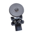 thumbnail image 3 of Portarrollos de papel higiénico con forma de mapache, fácil de instalar, divertido y decorativo. Gris, 3 of 9
