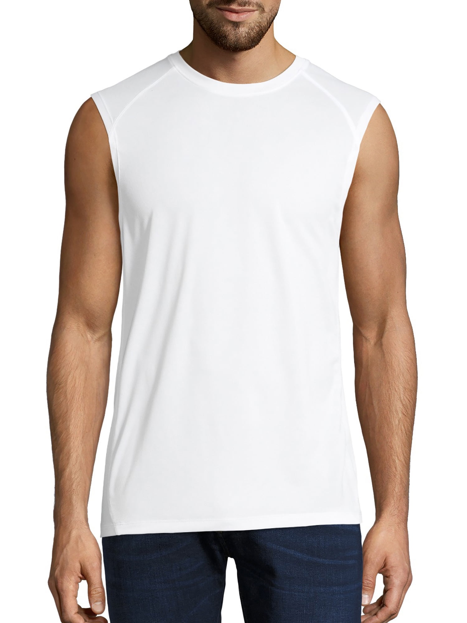 hanes men's sleeveless t shirts