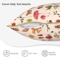 thumbnail image 5 of Kll Retro Autum Mushrooms Decorative Throw Pillow Covers Velvet Soft For Couch Sofa Bedroom Living Room Outdoor -16"X16", 5 of 8