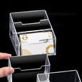 thumbnail image 4 of Yokua Multi-purpose Desk Business Card Name Holder Clear Name Card Organizers Holder, 4 of 9