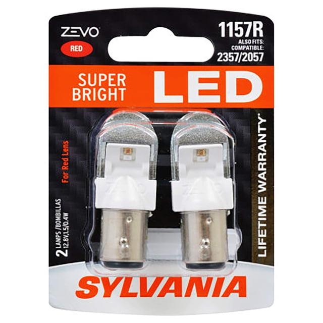 Bombilla LED SYLVANIA 1157 ZEVO roja para luces de freno y traseras