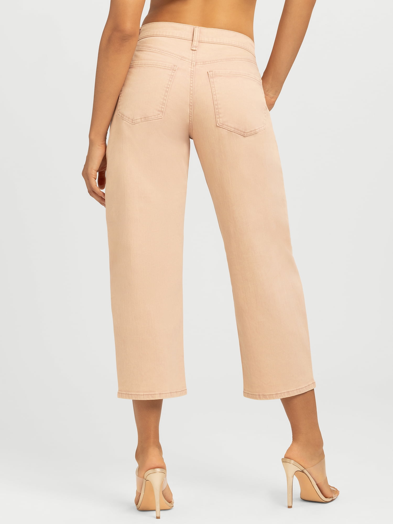 Jessica Simpson Women's and Women's Plus Cherry Cropped Barrel Jeans, 26" Inseam, Sizes 2-24W