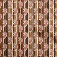 thumbnail image 1 of oneOone Cotton Silk Brown Fabric Asian Floral Dress Material Fabric Print Fabric By The Yard 42 Inch Wide, 1 of 4
