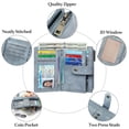 thumbnail image 6 of FALAN MULE Women’s Small Leather Wallet Rfid Blocking Bifold Card Holder with 3 ID Windows, 6 of 6