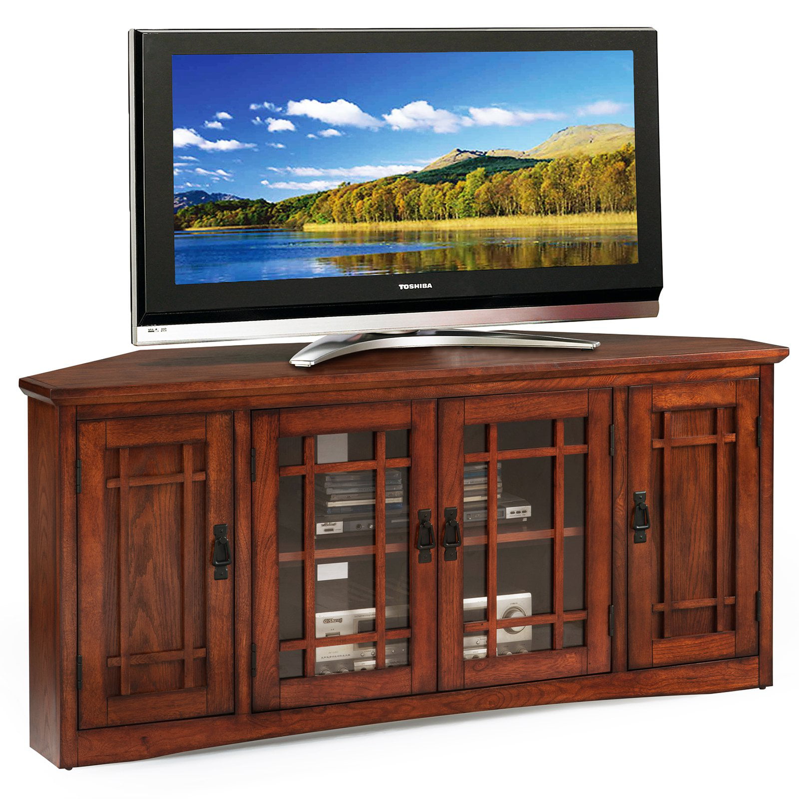Leick Home 56" Corner TV Stand for TV's up to 60", Mission ...