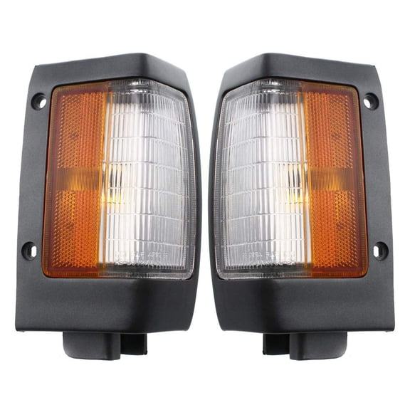 EPIC LIGHTING OE Style Halogen Corner Lights Assembly Replacement for NISSAN 90-94 D21 HARDBODY PICKUP 95-97 PICKUP [ NI2550104 NI2551104 B611501G02 B611001G02 ] Pair