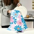 thumbnail image 6 of Dreamtimes Pink Blue Flowers Kitchen Towel, Dish Towels Quick Drying Tea Towels Absorbent Hand Towels for Kitchen Sink Dinner Table 28 x 18 Inches, Set of 4, 6 of 7