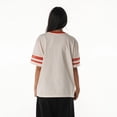 thumbnail image 2 of Women's The Wild Collective  Cream Kansas City Chiefs Vintage Drop Shoulder Oversized Boyfriend T-Shirt, 2 of 2