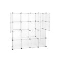 thumbnail image 3 of Cube Storage Organizer,Modular Closet Organizer Plastic Cabinet, 16 Cube Wardrobe Cubby Shelving Storage Cubes Drawer Unit, DIY Modular Bookcase Close, 3 of 5