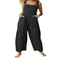 thumbnail image 1 of EIGTHTAIL Salopette Ample en Coton et Lin pour Femmes Grande Taille, 1 of 5