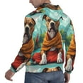 thumbnail image 6 of Fotbe Men's Hoodie with Meditating French Bulldog Pattern - Kangaroo Pocket Pullover Hooded Sweatshirt, Perfect for Daily Wear, Travel, and Home-4X-Large, 6 of 7
