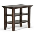 WyndenHall Normandy Wood Side Table 14 Inches wide Brown
