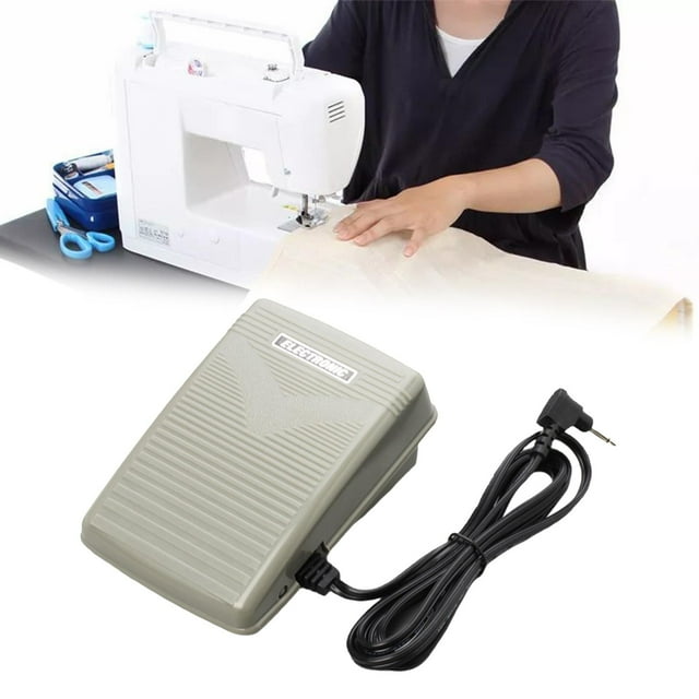 Pedal de máquina de coser BLESIY interruptor de piezaza antideslizante con cable