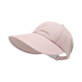 thumbnail image 5 of HuangHuanChen Sun Visor Hat For Women Men Lightweight Wide Brim Sun Protection Baseball Hat for Men and Women Lightweight Visor UV Shade Ponytail Cap Outdoor Hats, 5 of 6