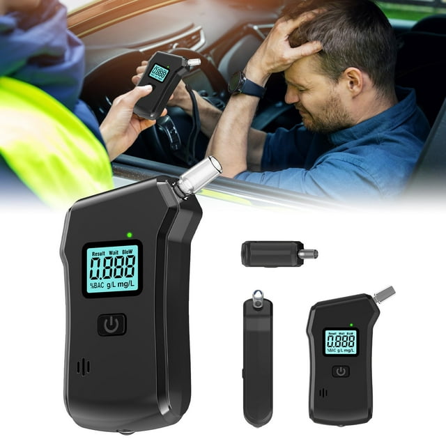 HUASHENG Breathalyzer | Grade Accuracy | DOT & NHTSA Approved | 510(k) Cleared | Portable Breath Tester For Personal & Use