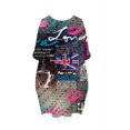 thumbnail image 2 of CLOOCL Vintage Dress Women Newspaper Print Female Barrel Skirt Loose Casual Shift Dress, 2 of 4