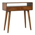 thumbnail image 4 of Table Console Courbée en Bois Massif de Châtaignier de Style Artisanal, 4 of 9