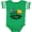 Football Green and White, variant on Inktastic Happy Halloween Bat, Witch Hat, Jack O Lantern Boys or Girls Baby Bodysuit