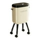 thumbnail image 1 of Cubo de basura con patas sin doblar, 15 l, gran capacidad, fácil de abrir y deslizar. Blanco con Caster, 1 of 9
