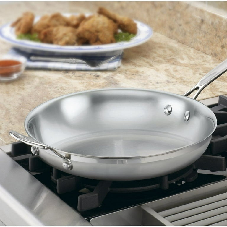 Cuisinart Dishwasher Safe Hard-Anodized 12-Inch Open Skillet with Helper  Handle