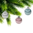thumbnail image 2 of Ornement Rayé En Satin Pailleté (Assortiment) (12/Disp) - Lot De 12, 2 of 3