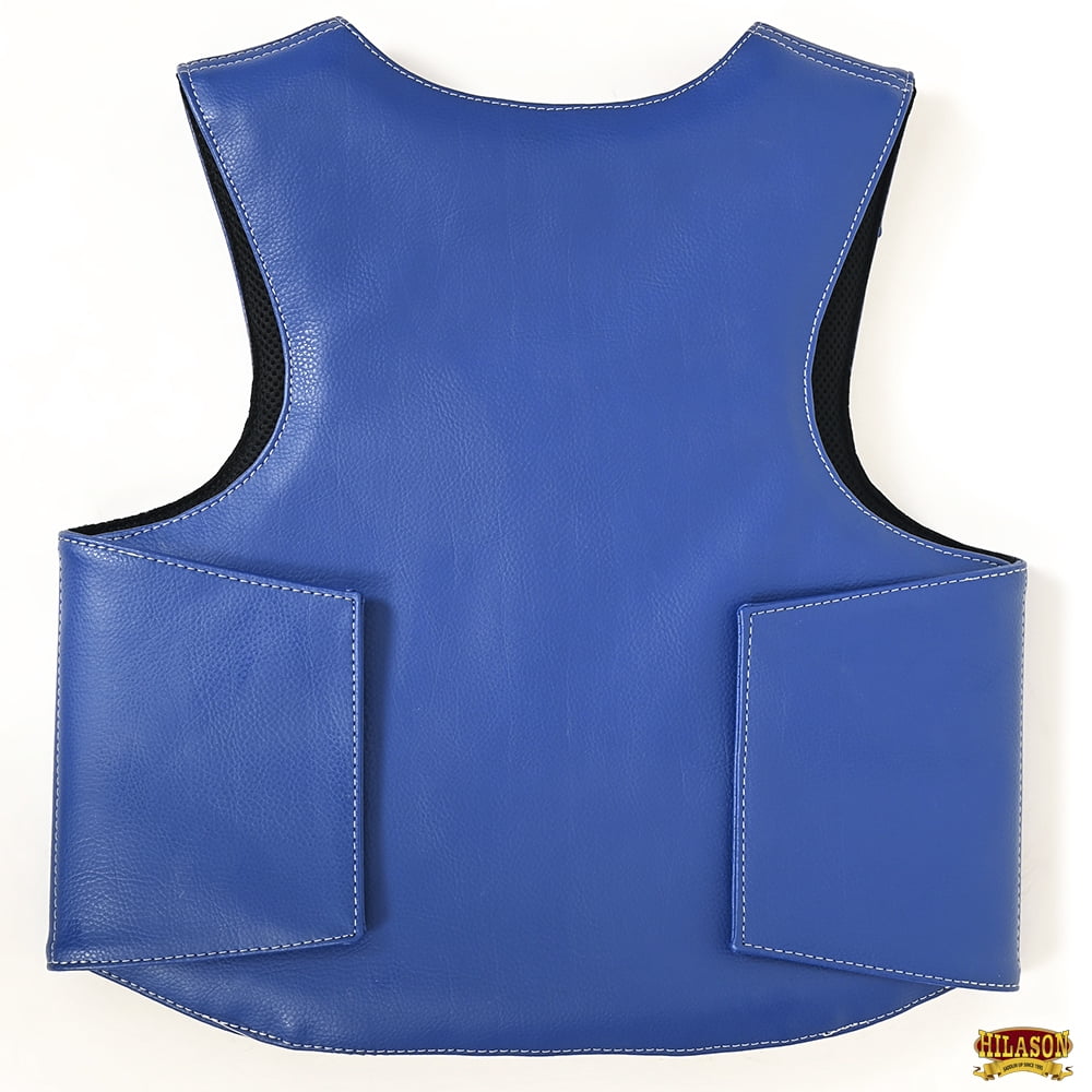 Hilason Kids Junior Youth Bull Riding Pro Rodeo Leather Protective Vest