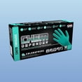 thumbnail image 2 of ChemDefender Powder-Free Exam Grade Chloroprene Disposable Gloves - 10 Boxes / 50 Gloves Ea.| 500 Gloves Total, 5 Mil - Med, Chemical Resistance, Textured Fingertips, Extended 12" Cuff, 66592, 2 of 6