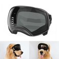 thumbnail image 1 of Gafas para Perro PETLESO para Razas Grandes con Lentes Negras, 1 of 7