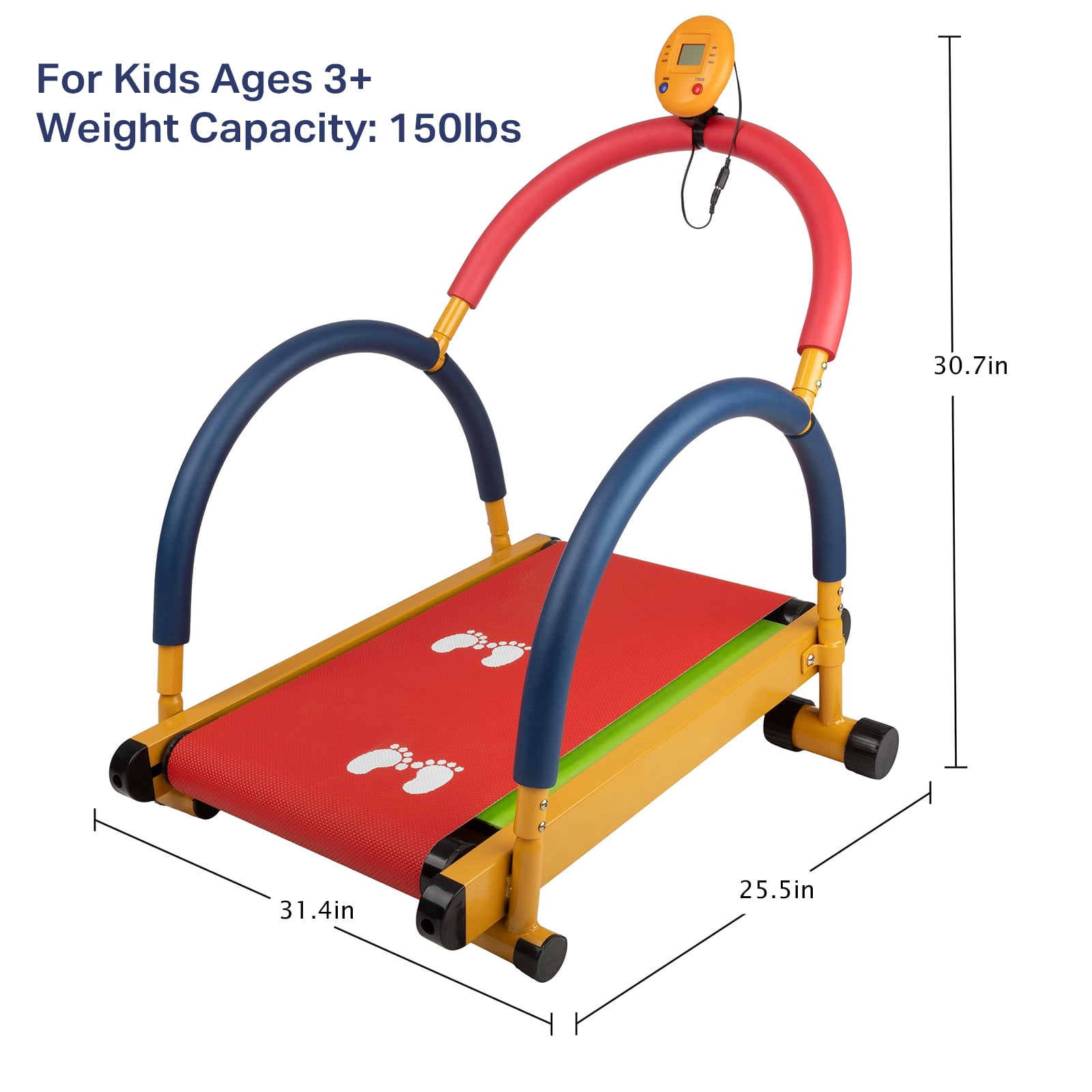Kids Treadmill Workout Equipment - Indoor Toddler Gym, Toddler Treadmills for Home(Small)